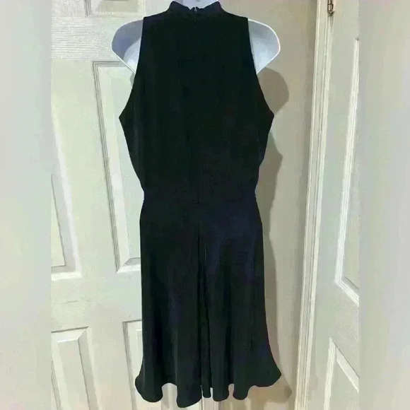 NWT Bloomingdale’s YL by Yair black cocktail dress sleeveless silk size 8 work - Picture 10 of 11